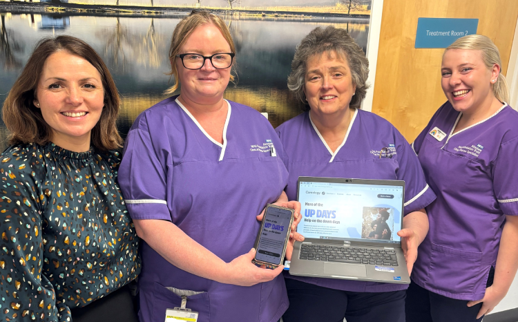 Airedale NHS Foundation Trust staff with Careology app