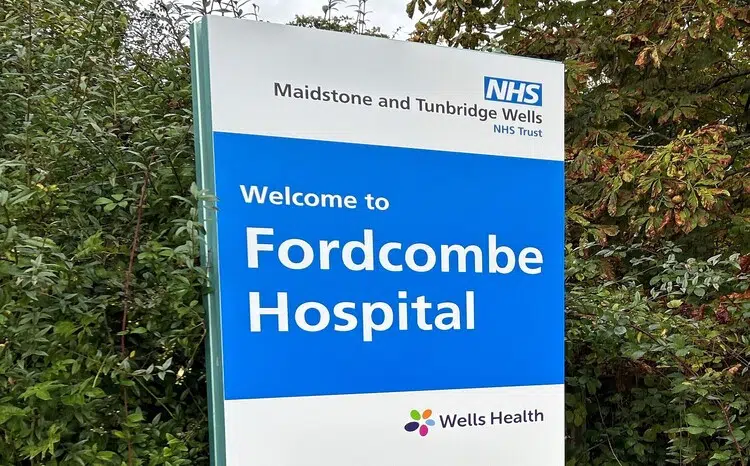 Fordcombe Hospital sign
