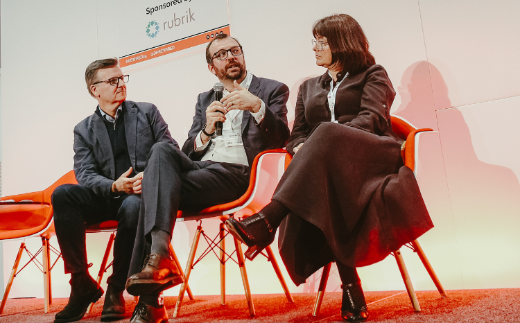 Left to right: Colin Bannon, Denis Lafitte, Dr Susan Robinson