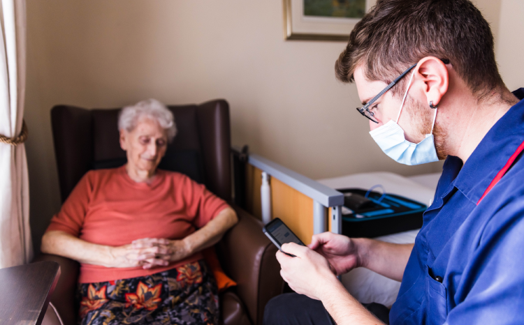 Digital care delivery in a care home