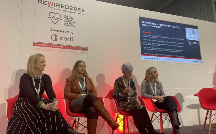 Speakers at the session on 'How digital can support mental health nursing' at Rewired 2025