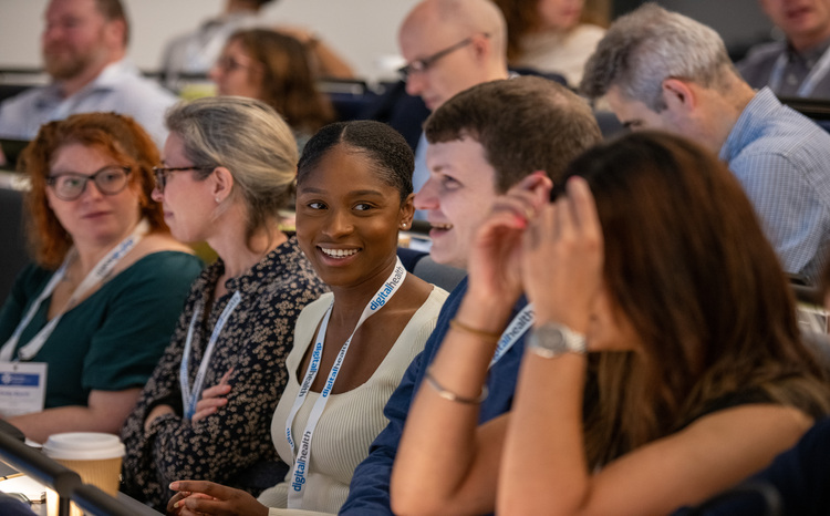 People sitting in a conference hall