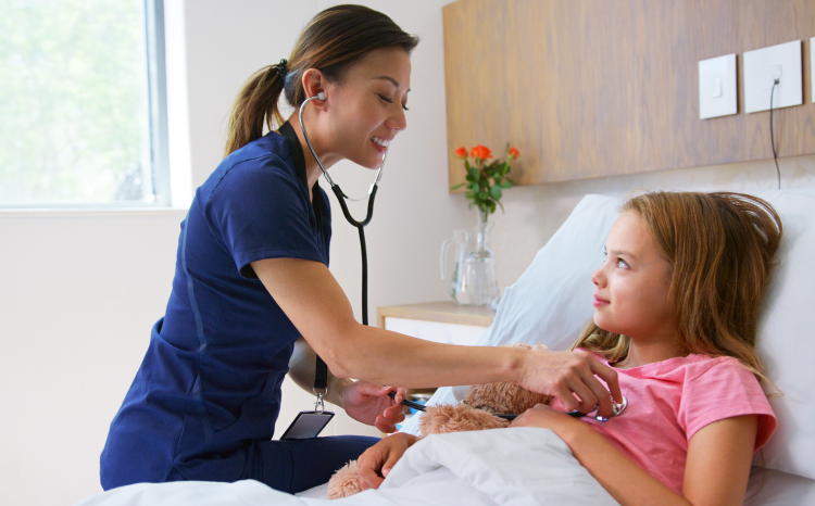 Child and nurse