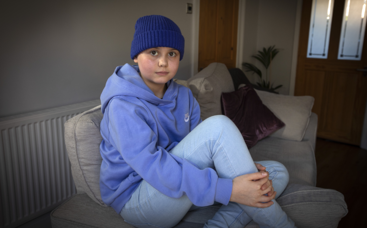 12-year-old girl wearing a hat