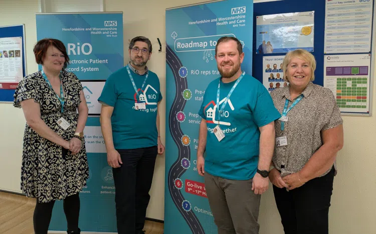 Staff involved in Rio EPR go-live at Older Adult Mental Health Services in Kidderminster