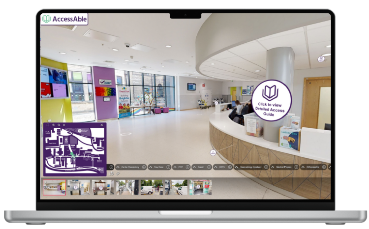Part of the Bradford Royal Infirmary Virtual Access Guide