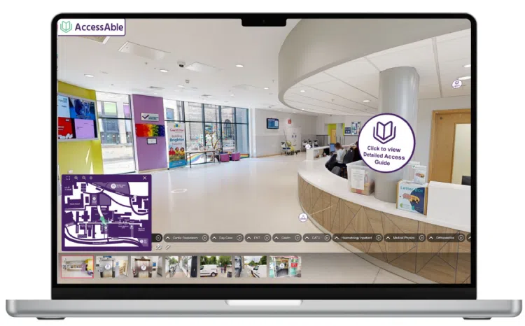 Part of the Bradford Royal Infirmary Virtual Access Guide