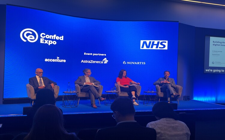 Vin Diwakar, Sam Burrows, Rachel Power, Malte Gerhold at NHS Confed Expo 2025