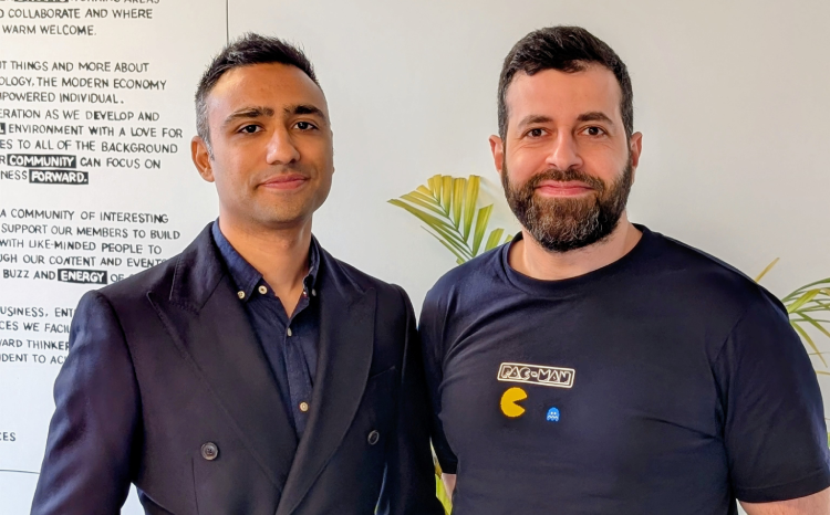 (L to R) MediShout co-founders Ash Kalraiya, chief executive, and Ali Nehme Bahsoun, chief product officer